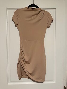 strapless open back dress Fallon Crepe Dress